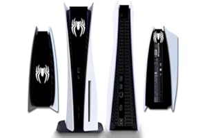 IFEEHE Side Protective Film Sticker PS5 Disk Edition Skin Sticker Decal Cover for PS5 Console (Black)