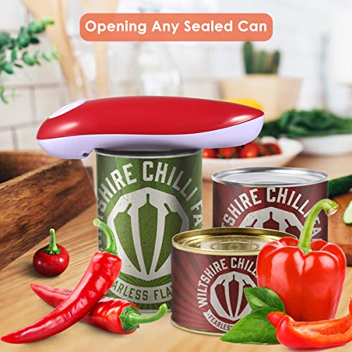 Home Kitchen Restaurant Mama Manual Automatic Safety Electric Can Opener : Creates Regular And Smooth Edges, Automatic Can Opener With One-Touch Switch, Chef's Best Choice