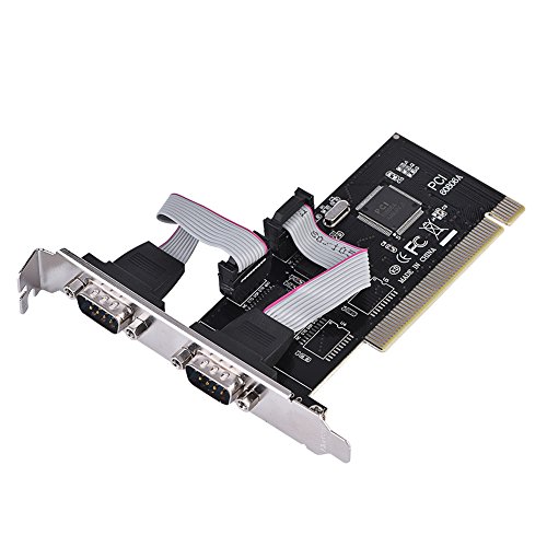 Richer-R PCI to Serial Card, PCI to Dual Serial DB9 RS232 RS-232 2 Port Extension Adapter Card Support Multiple Multi-serial Card for Desktops - Thumbnail 5