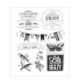 Hunulu Birds theme Transparent Clear Rubber Stamp Sheet Cling Scrapbooking DIY