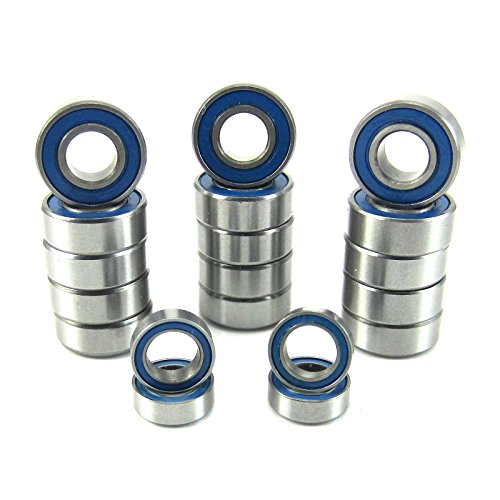 Traxxas Slash, Stampede 2WD, ABEC 3 Precision Ball Bearing Kit (19) Rubber Seals BU