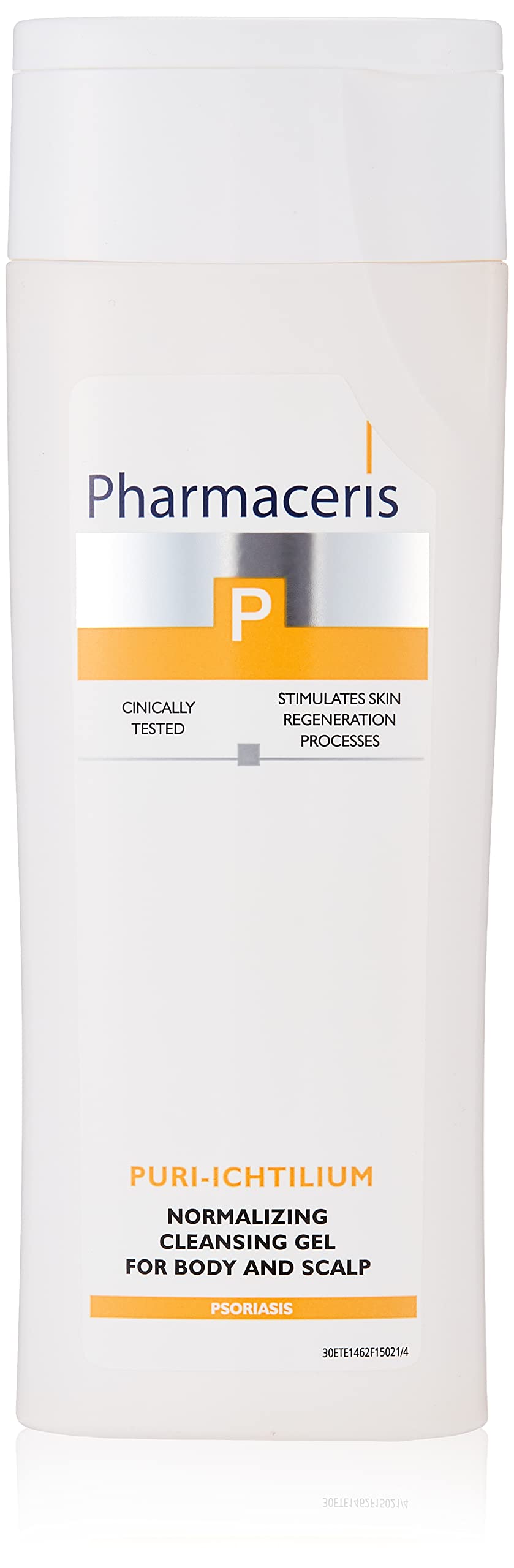 Pharmaceris P Puri-Ichtilium, Normalising Cleansing Gel for Body and Scalp, Cleanser for Flaky and Atopic Skin, Soothes Irritations - 250 ml