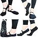 Scirokko Non Slip Grips Yoga Socks for Pilates Barre Ballet Low Cut Cotton Women Non Skid Toe Shoes