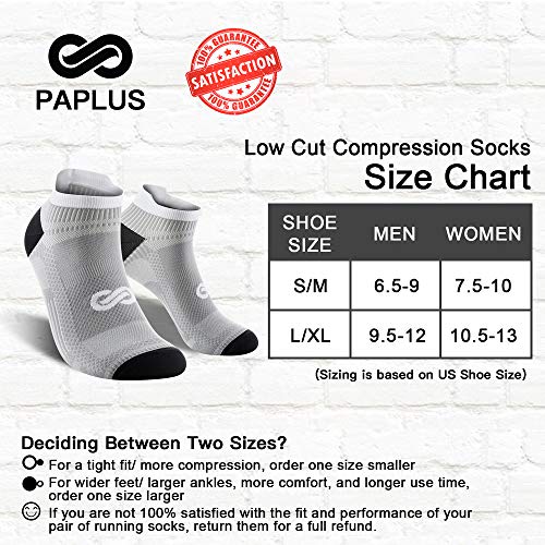 No Show Compression Socks for Men and Women (4 Pairs), Low Cut Running Ankle Socks with Arch Support - //medicalbooks.filipinodoctors.org