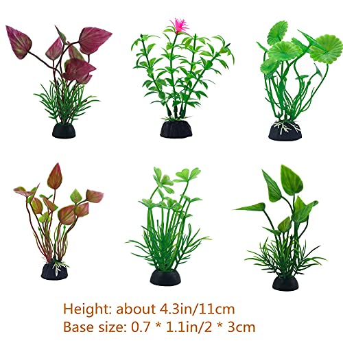 Aquarium Decorations Plastic Plants Cave Rock 16pack Fish Tank Plants Fish Tank Decorations Accessories Decor Set with Resinous Barrel Hideouts Coral Aquarium Plants and Starfish