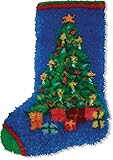 MCG Textiles Christmas Tree Stocking Latch Hook Kit