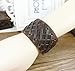 Original Tribe Antique Men's Brown Leather Cuff Bracelet, Leather Wrist Band Wristband Handcrafted Jewelry SL2259