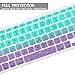 DHZ Green with Purple Gradient Keyboard Cover Silicone Skin for MacBook Pro 13