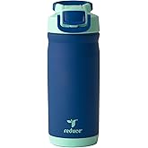Reduce Hydrate Pro Kids 14oz Stainless Steel Insulated Water Bottle w/Straw – Spill Proof Tumbler for Kids – 30 Hour Cold Retention – Dishwasher Safe Leak-Proof Design - Nautical Mist