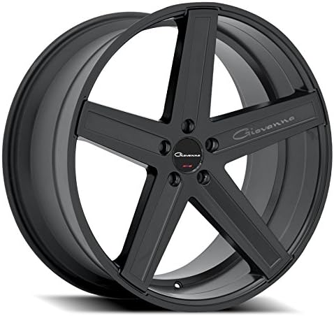 Set of FOUR 20x8.5" Black Giovanna Dramuno 5 Wheels (5X112 Offset 40mm Hub 66.56mm)
