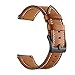 Balerion 20mm Qiuck Release Genuine Leather Strap Watch Band for Gear Sport,Skgen Falster Smartwatch,Nkia Steel HR 40MM Version-Brown