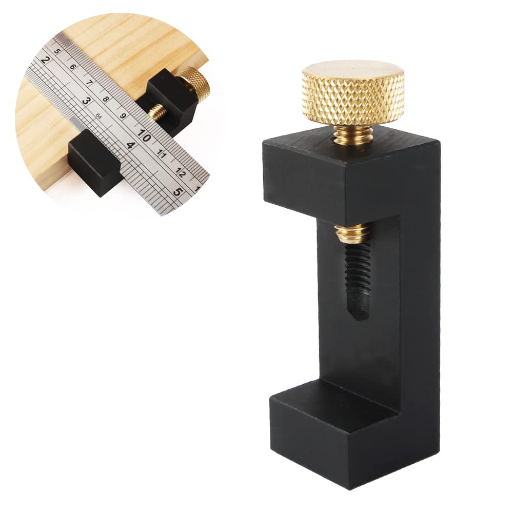 O'skool Ruler Stops Fences Marking Gauge Stop With Scriber,Aluminum Ruler Positioning Block