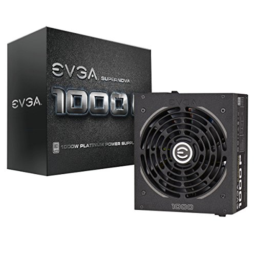 EVGA Supernova 1000 PS 80+ Platinum, 1000W ECO Mode Fully Modular NVIDIA SLI and Crossfire Ready 7 Year Warranty Power Supply 220-PS-1000-V1