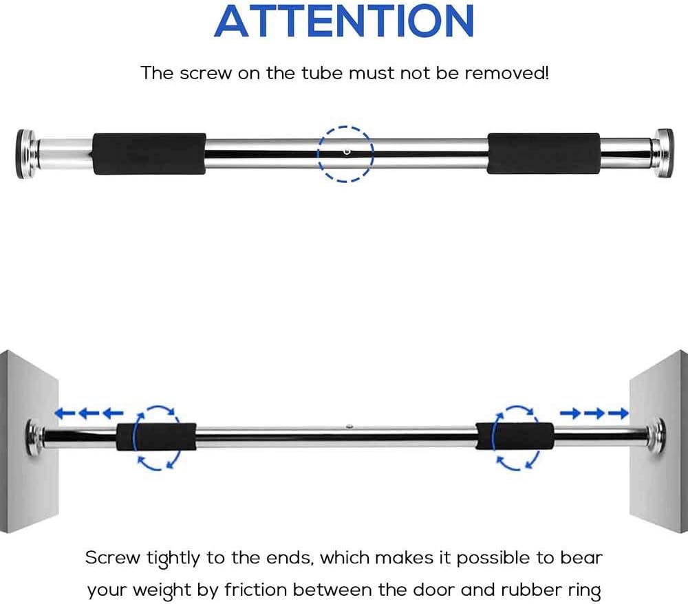 KKKD Adjustable Pull up Bar Fitness Gym Exercise Training Chin up Door Wall UK