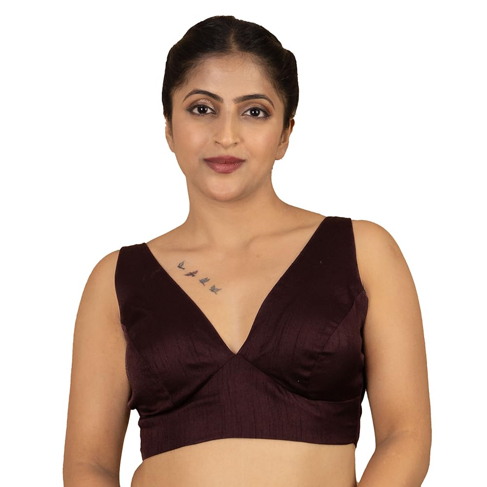 FIGURE'S DESIGNER Women's Dupion Raw Silk