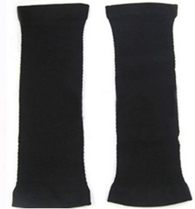 Rosenice 1 Pair Slimming Compression Arm Shaper Burn Fat Weight Loss Arm Former Fat Buster Off Cellulite Slimming Wrap Belt Band for Women Lady Girls (Black)