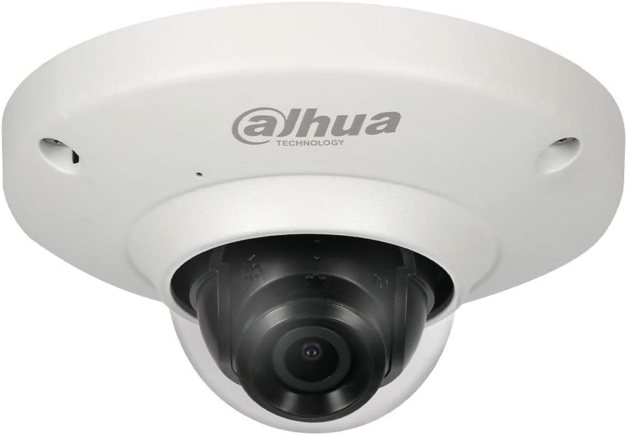 Dahua 5MP Panoramic Poe FishEye IP Security Camera IPC-EB5531 with 1.4mm Fixed Lens, 180°Wide Angle View, Built-in Mic for Audio, Heatmap Detection,Support SD Card Slot, H.265, IP67 Waterproof,IK08