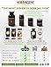 Herb Preserve 1 Oz (500 Ml) Capacity Tall Large Size Screwtop Wide Mouth Jar Black Ultraviolet Refillable Glass Stash
