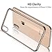 RANVOO Clear iPhone Xs Max Case, Soft Silicone Cover with Gold Electroplated Bumper Thin Slim Fit Case for iPhone Xs Max 6.5 Inch (2018), Gold