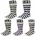 RioRiva Mens Dress Socks Mid Calf Crew Tube Socks for Business Grey Black Navy,MSK44 - Pack of 5,One Size