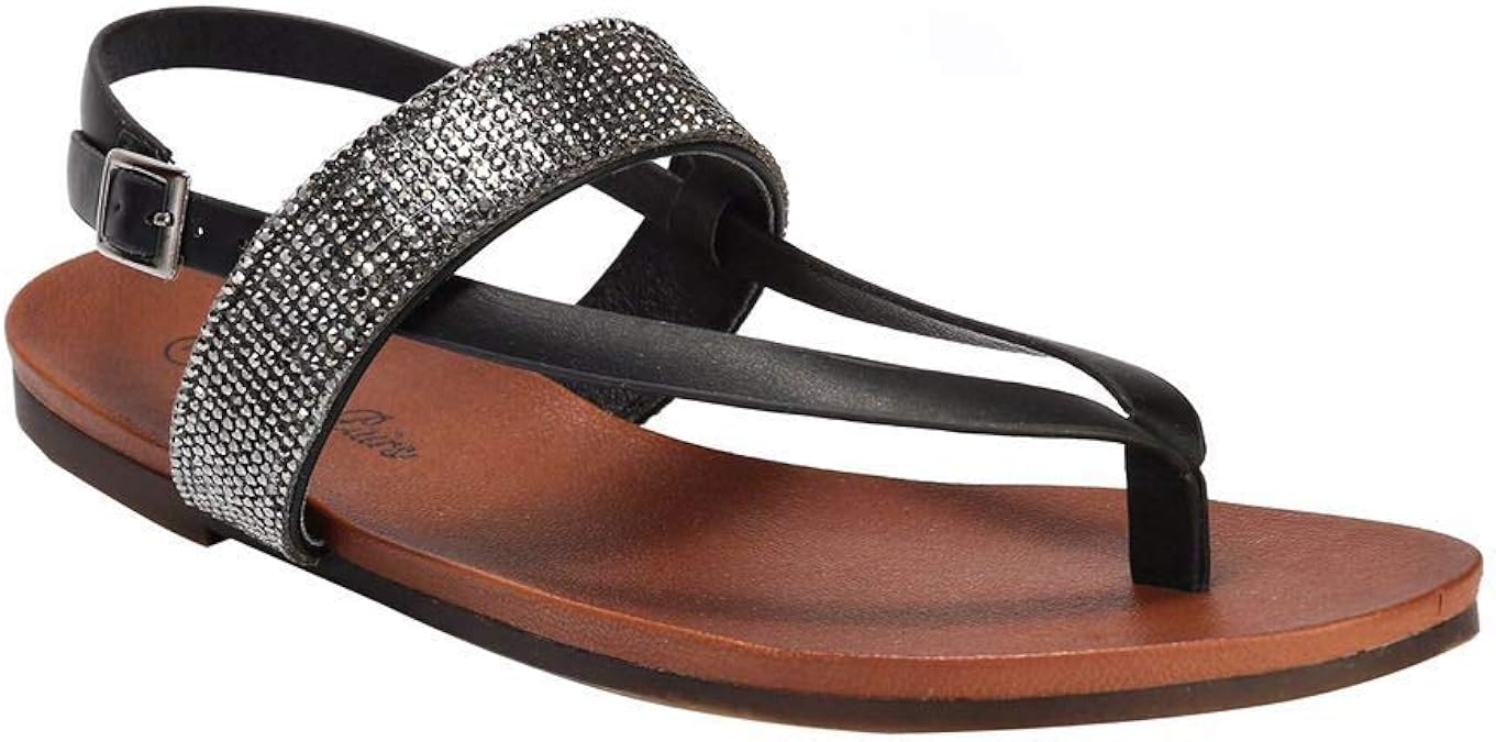 DREAM PAIRS Women's Elastic Flat Sandals Dumbo-Stretch Fashion Casual Flexible | eBay