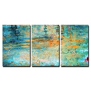 Abstract Oil Paint Texture - Canvas Art Wall Art - 16"x24"x3 Panels