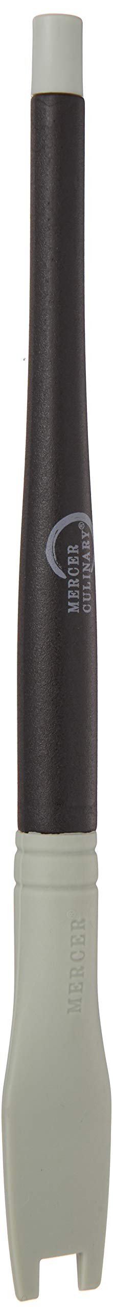 Mercer Culinary M35616 Plating Brush-9mm Square Notch, Silicone, Black