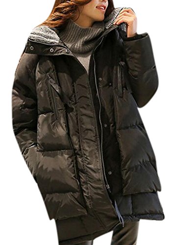 Youtobin Women's Winter New Thick Down Jacket Hooded Long Warm Coat 3XL Black Youtobin Women's Winter New Thick Down Jacket Hooded Long Warm Coat 3XL Black