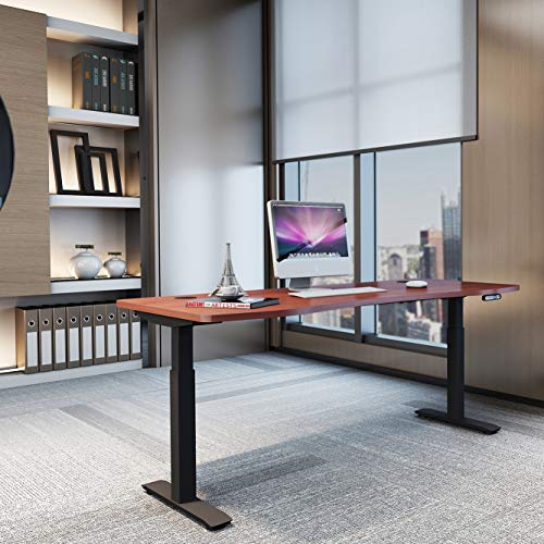 Sunon Electric Standing Desk, Height Adjustable Dual Motor Sit Stand Desk (73 Inch TopCherry