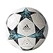 adidas Performance Champions League Finale Capitano Soccer Ball, White/Core Black/Dark Green/Blue/Aqua, Size 4