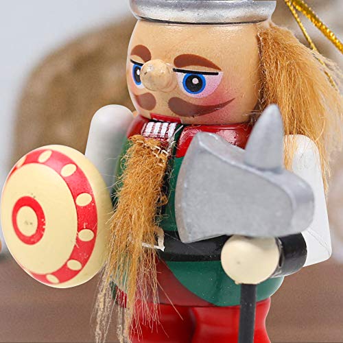 Christmas Nutcracker Ornaments Set, 6PCS Collectible Wooden Christmas Nutcrackers for Christmas Decor, 4 Inch Tall