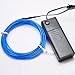 RioRand 15ft Neon Light El Wire w/ Battery Pack for Parties, Halloween Decoration (Blue)