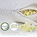 BELLLAND Adjustable Bed Pillows for Sleeping & Reading, Side Back Stomach Sleeper Pillow with Shredded Memory Foam My Neck Pain Relief Hypoallergenic Bamboo Cover, Queen Size