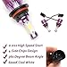 9004 HB1 LED Headlight Bulbs High Low Beam 6000K Bright White 60W 6000LM 4 Side COB Chips Car Headlamp Automotive Conversion Kit (Pack of 2, 2 Year Warranty)