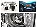 Spec-D Tuning LHP-RAN93-APC Made For And Compatible With Ford Ranger Chrome Crystal Projector Headlights