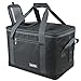 Hap Tim Soft Cooler Bag 40-Can Large Reusable Grocery Bags Soft Sided Collapsible Travel Cooler for Outdoor Travel Hiking Beach Picnic BBQ Party (US13634-Dark Grey)