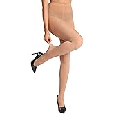 ARMOROSE Indestructible Tights for Women, Rip Resistant Durability Tummy Control Top Pantyhose 40D Semi Sheer High Waist