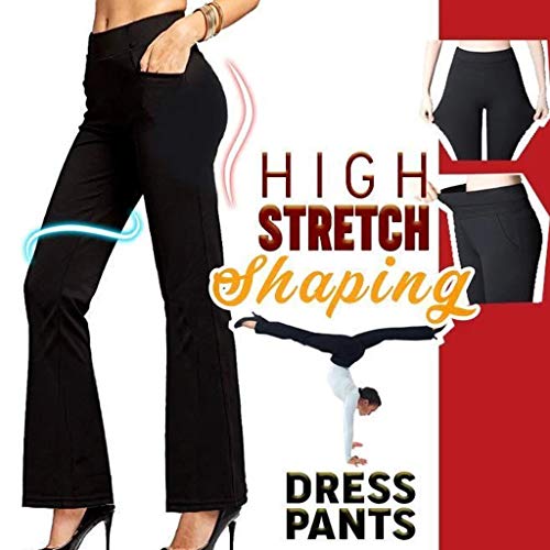 2 Bell+Bottom+Stretch+Shaping+Trousers+Stretchy