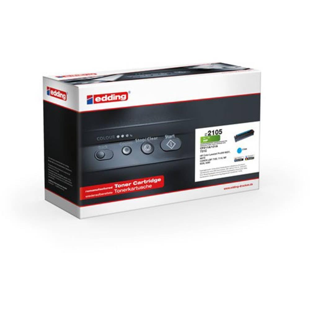 Edding EDD-2105 Toner einzeln replaces Canon, HP 131A (CF211A) Cyan 1800 Pages compatible Toner