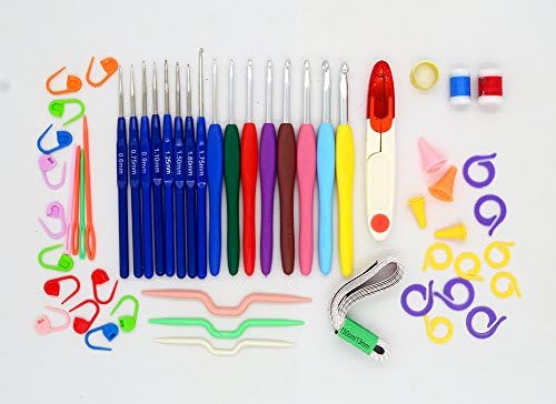 CrazyEve All In One Knitting Crochet Needles Hook Accessories Sewing Tools Stitches Kit
