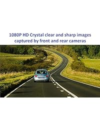 Dash Cam Recorder 3 ”para Cars WiFi Lente doble Full HD 1080P Dashboard Cámara de coche Gran angular 170 ° Parte delantera y trasera, G Sensor, WDR, grabación en bucle, visión nocturna, supercapacitora, detección de movimiento