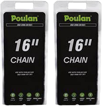 Poulan PLN1514 / PLN3516F 2 Pack Cutting Chain # 966051601-2PK
