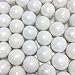 Candy Envy - Shimmer White Gumballs - 1 Inch - Approximately 113 Gumballs Per 2lb Bag - Bulk White Candy - North American Made & Kosher Certified