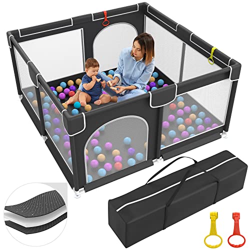 Baby Playpen Baby Playard, Playpen for Babies with Gate Indoor