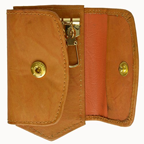 100% Genuine Leather Key Holder Tan #1312CF