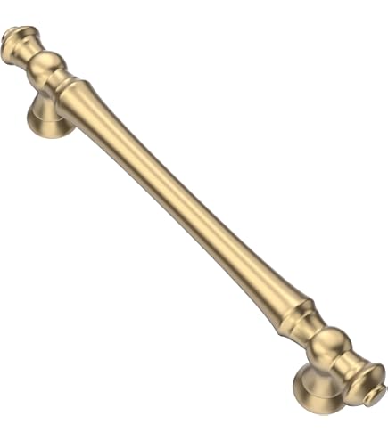 Amerdeco 10 Pack Champagne Bronze Cabinet Pulls 6.3 Inch(160mm) Hole Center Drawer Pulls Cabinet Hardware Kitchen Cabinet Handles For Bathroom AM003