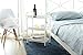 HollyHOME Premium 3-Tier Mesh Rolling Cart with Extra 5 Hooks, Easy Storage and Move Steel Utility Serving Rack in Bathroom Kitchen or Office, White