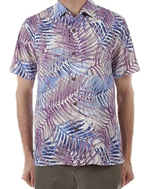 Island Zones San Juan Fronds Silk Blend Camp Shirt
