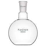 FunChem Single Neck 1 Neck Glass Lab Flat Bottom