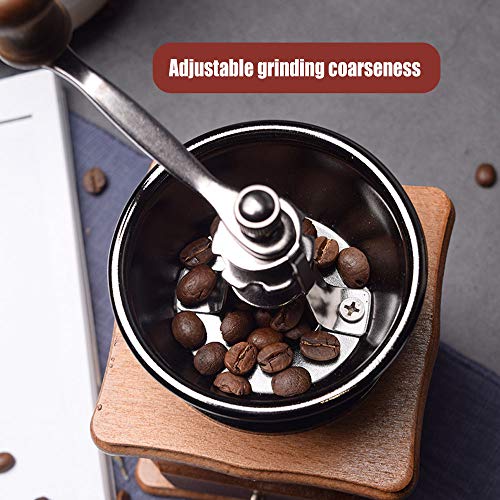Meet World Retro Manuelle Kaffeemühle Klassische Handmühle Antike Handkurbel Kaffeemühle Mit Einstellbaren Gang… – Bild 5